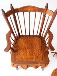 mid-century Colonial Revival spring rocking chair