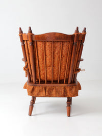 mid-century Colonial Revival spring rocking chair