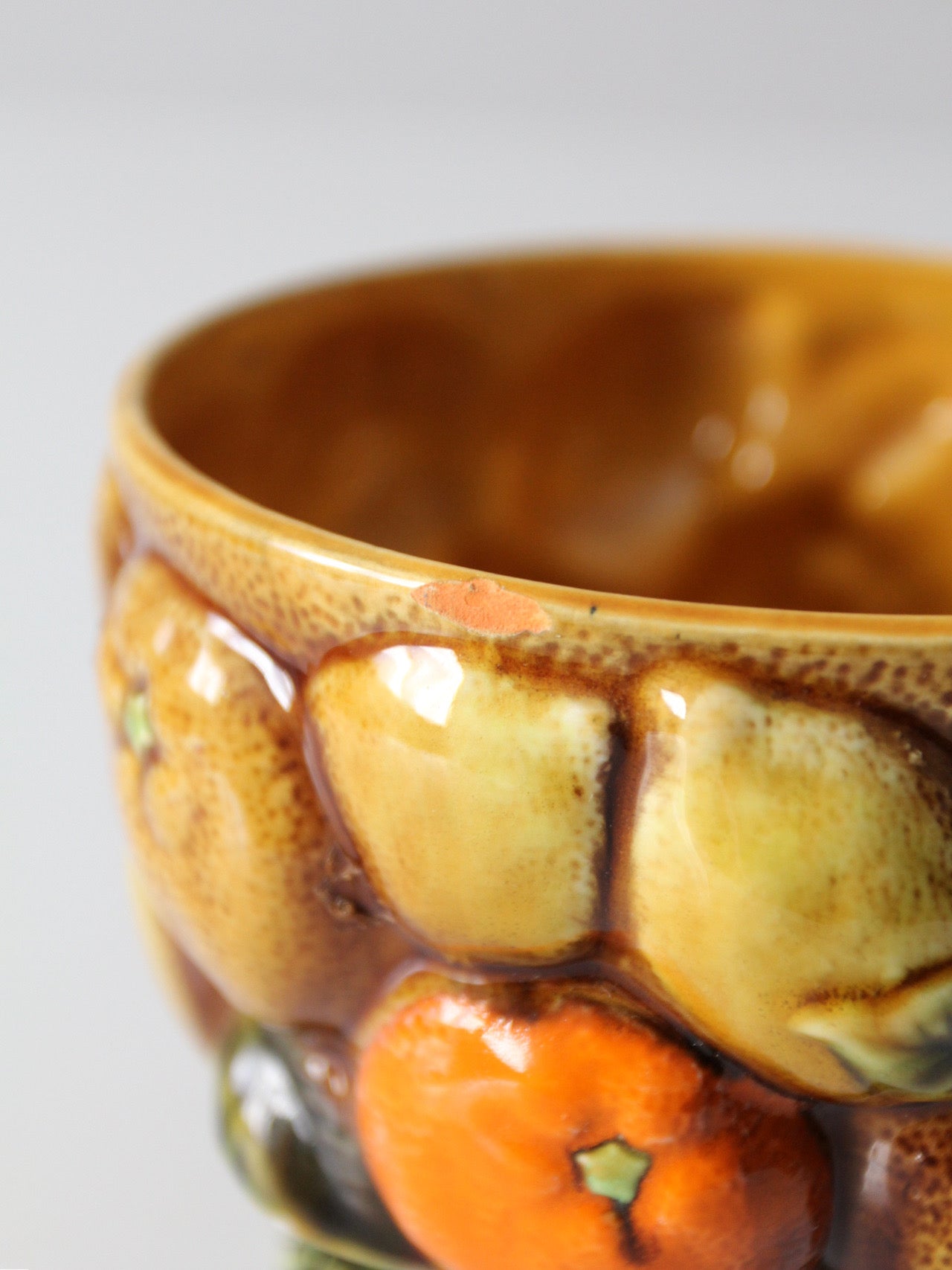 mid-century Inarco fruit relief vase