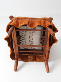 mid-century Colonial Revival spring rocking chair
