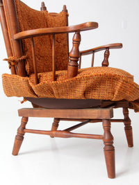 mid-century Colonial Revival spring rocking chair