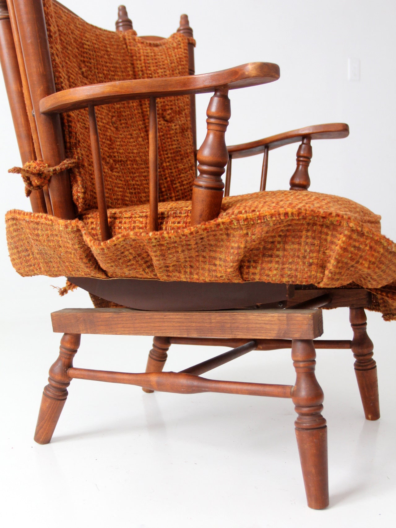 mid-century Colonial Revival spring rocking chair