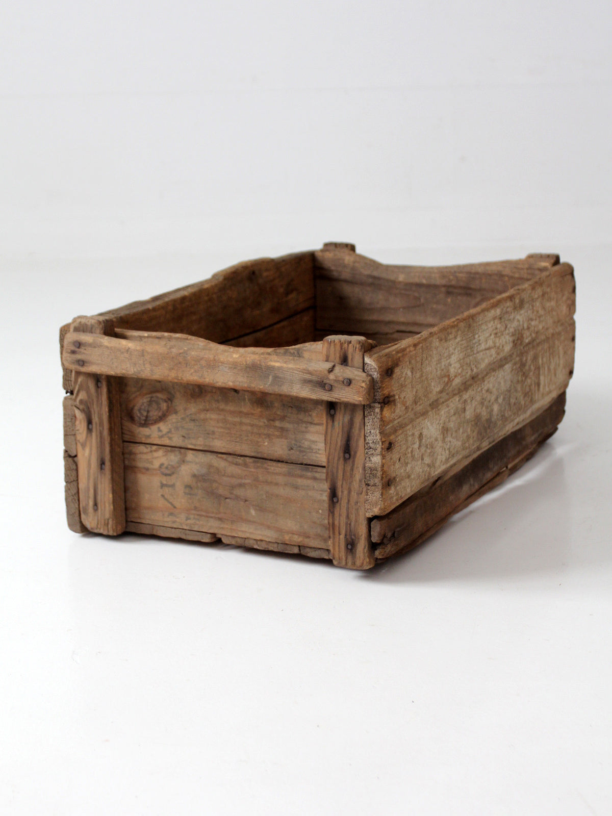 antique wood farm crate