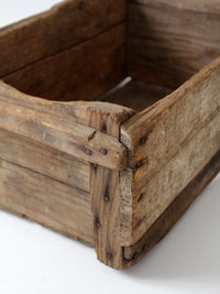antique wood farm crate