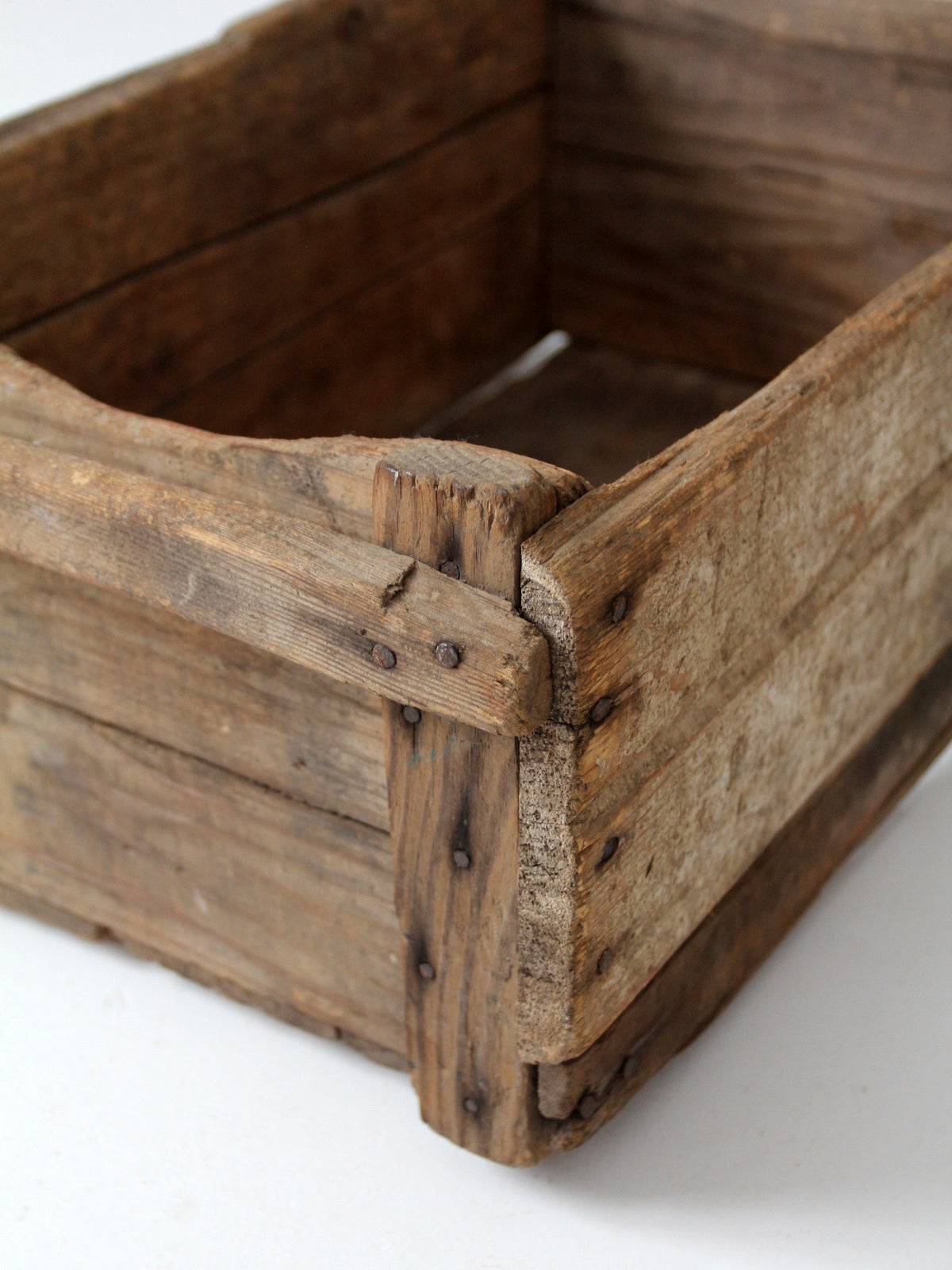 antique wood farm crate