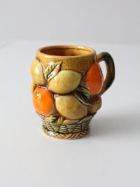 mid-century Inarco fruit mug