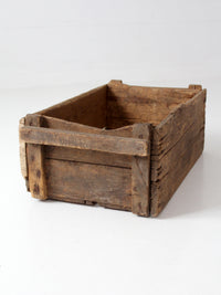 antique wood farm crate