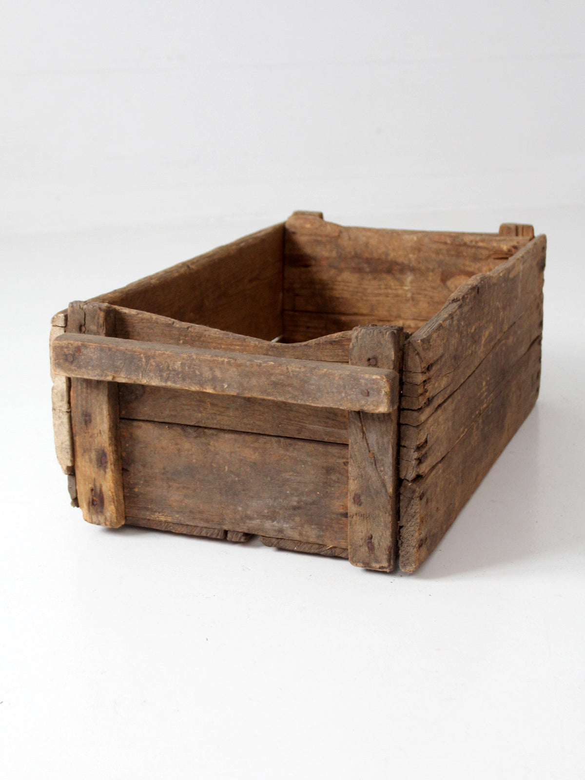 antique wood farm crate