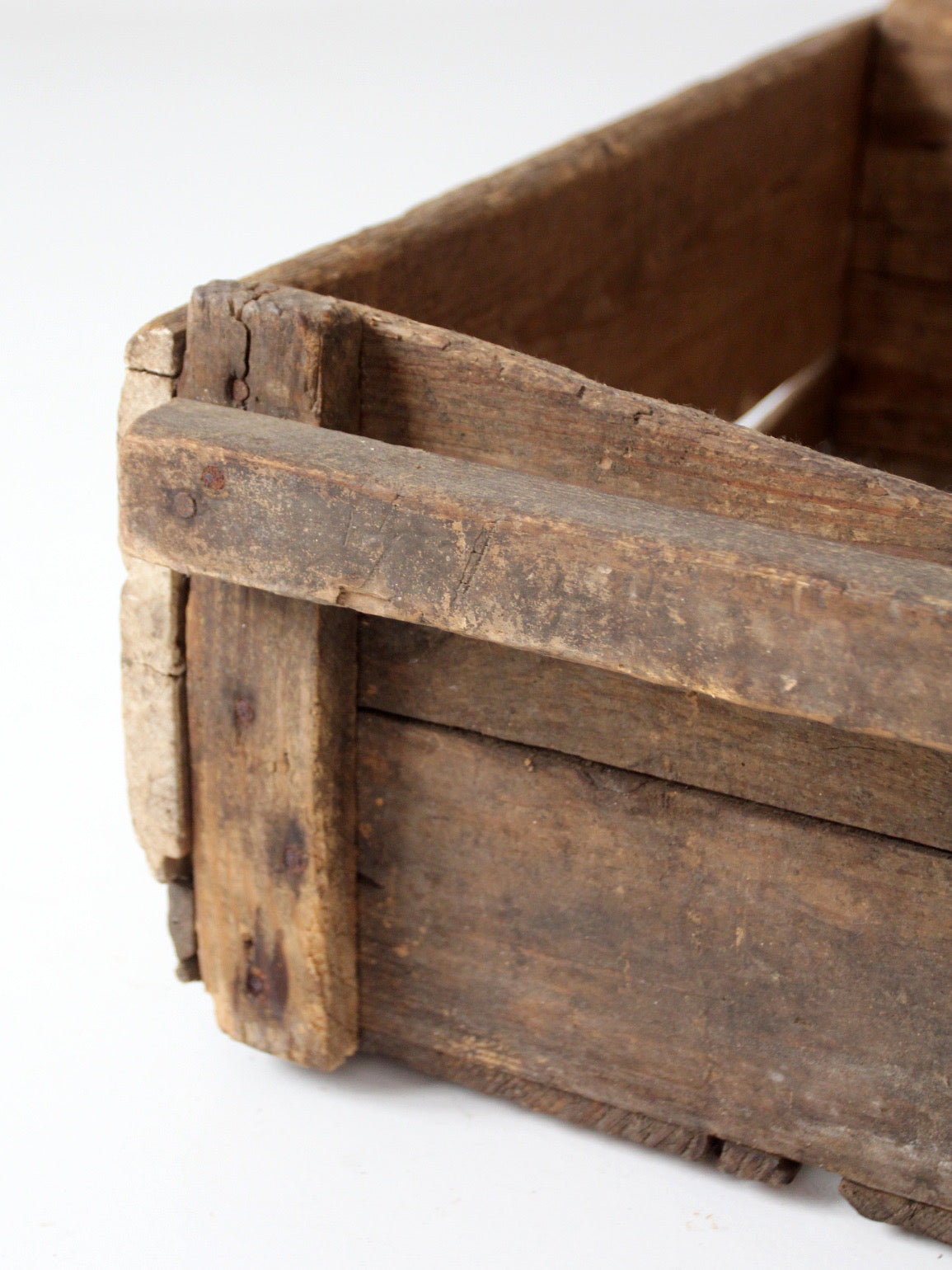 antique wood farm crate