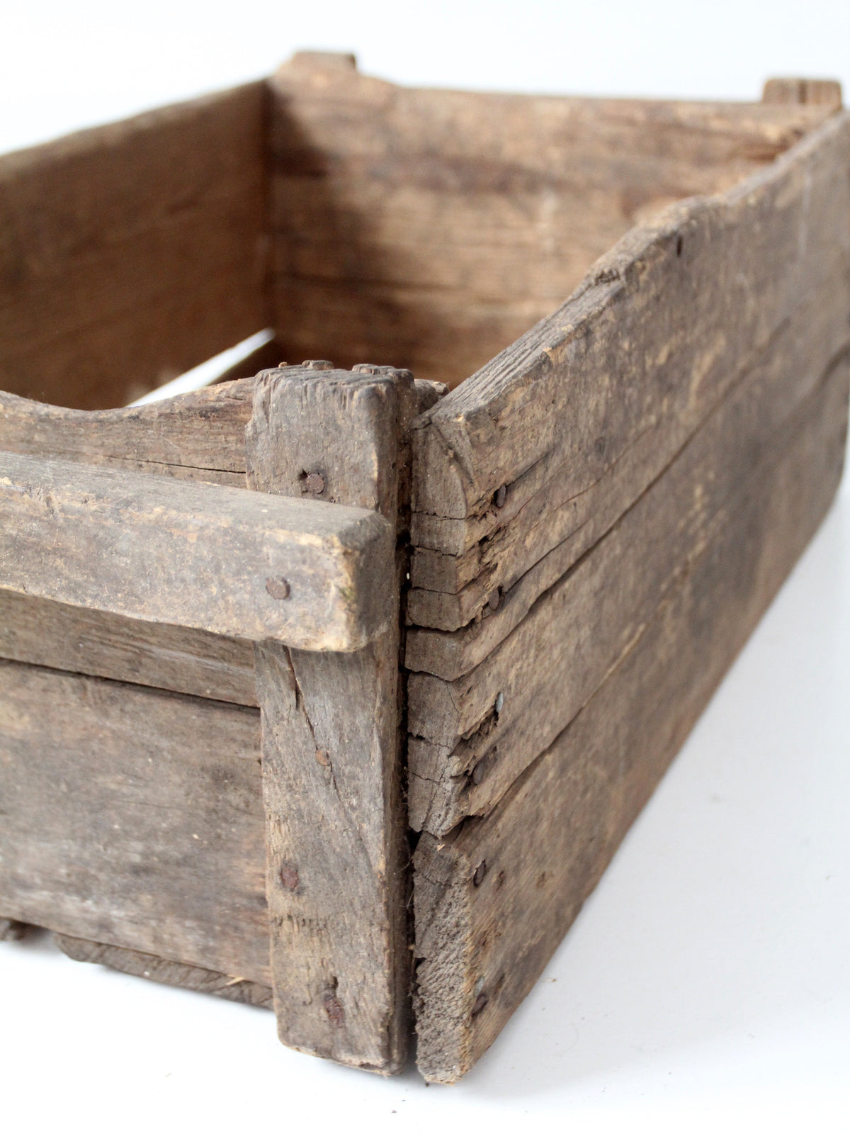 antique wood farm crate
