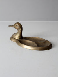vintage brass duck valet tray