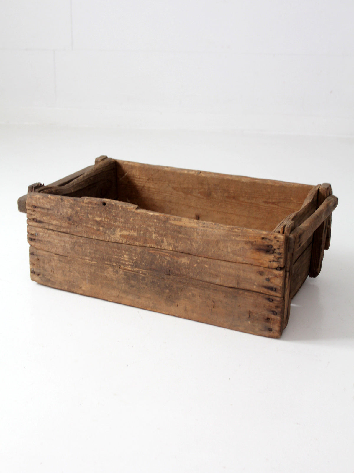 antique wood farm crate