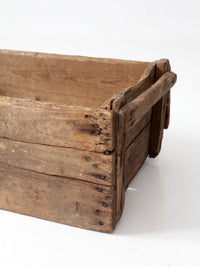 antique wood farm crate