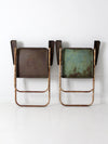 mid century patio chairs pair