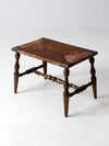 antique rush seat bench