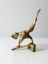 vintage brass eagle sculpture