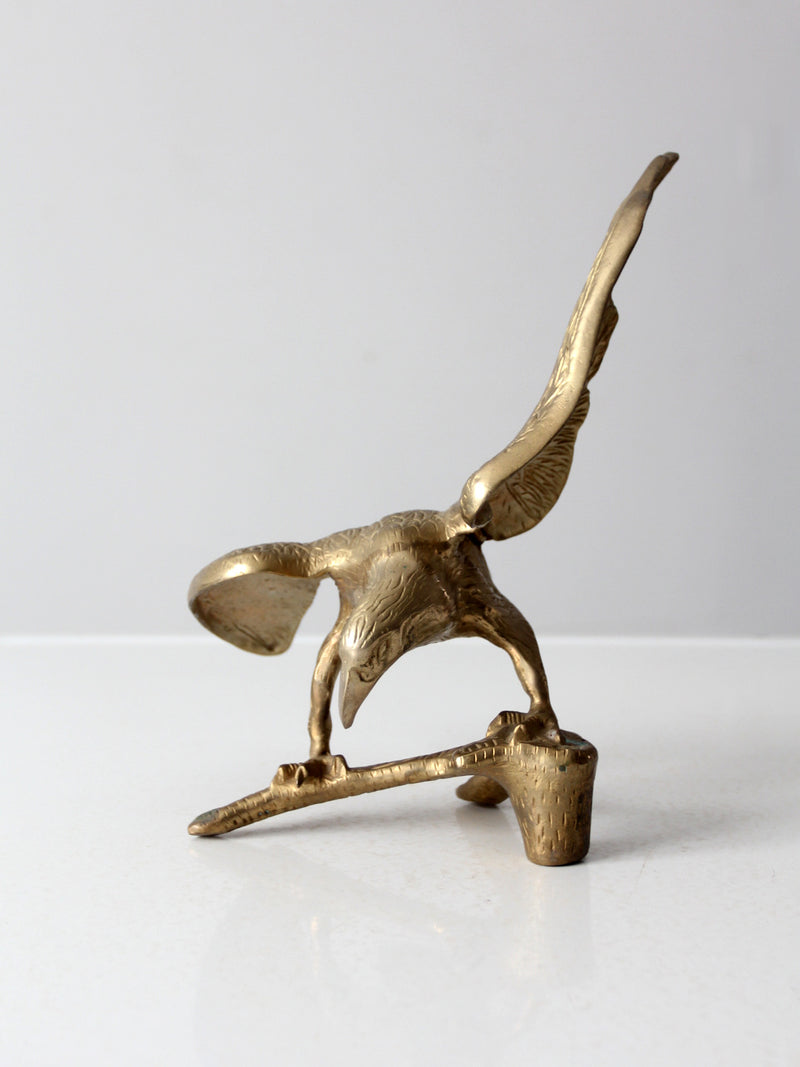 vintage brass eagle sculpture