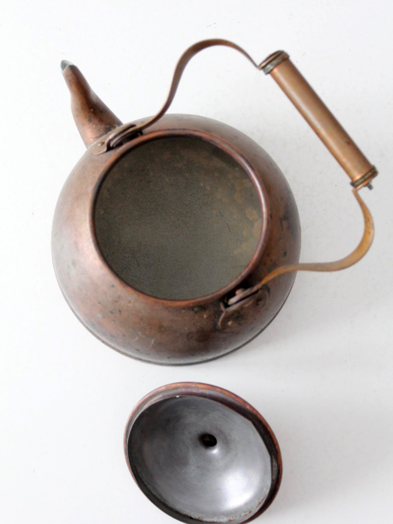 antique copper kettle