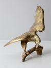 vintage brass eagle sculpture