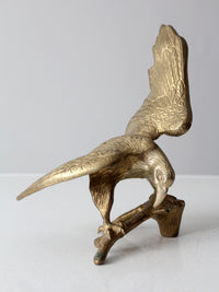 vintage brass eagle sculpture