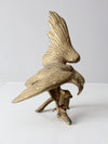 vintage brass eagle sculpture