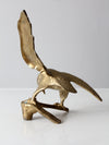 vintage brass eagle sculpture