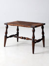 antique rush seat bench