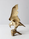 vintage brass eagle sculpture