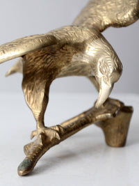 vintage brass eagle sculpture