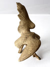 vintage brass eagle sculpture