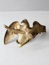 vintage brass eagle sculpture