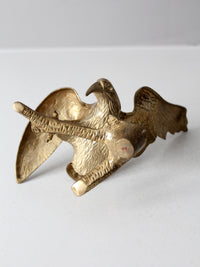 vintage brass eagle sculpture