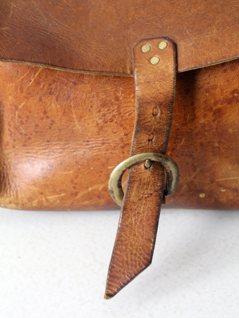 vintage leather hippie bag
