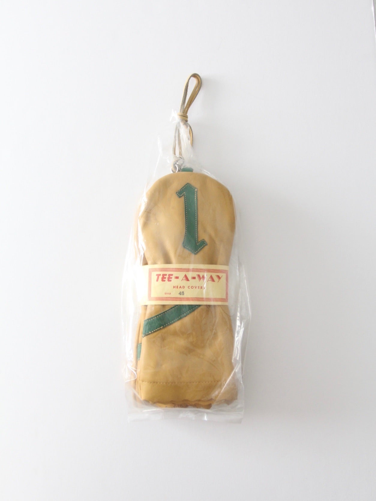 antique leather golf club headcovers with original packaging