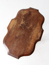 Antique Early 20th Century Side Table with Scalloped Top