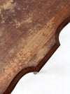 Antique Early 20th Century Side Table with Scalloped Top