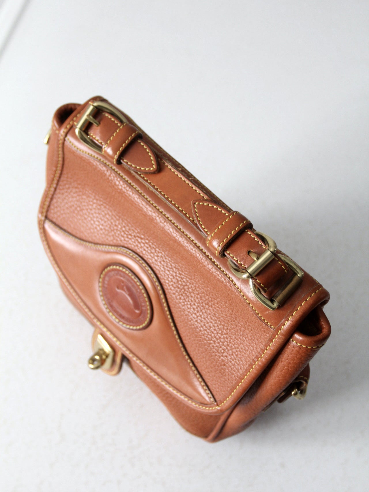 貴重美品☆Dooney＆Bourke高品質でクラシックデザインが魅力！！ LIMITED Edition Dooney & Bourke Landmark TRAVEL USA SATCHEL