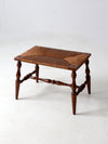 antique rush seat bench