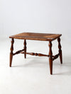 antique rush seat bench