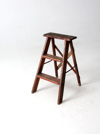 vintage wooden step ladder