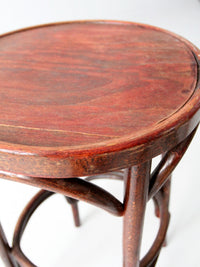 early 20th century bentwood stools pair