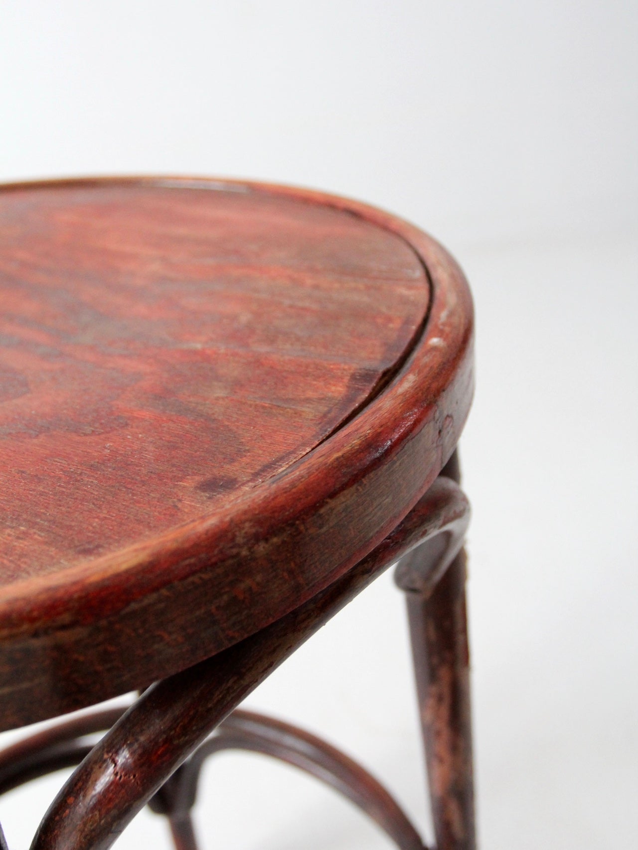 early 20th century bentwood stools pair