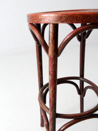 early 20th century bentwood stools pair