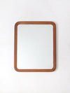 antique beveled glass wood frame mirror