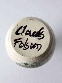 Clouds of Folsom handmade studio pottery vase