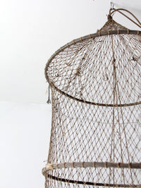vintage fyke net, XL fishing net
