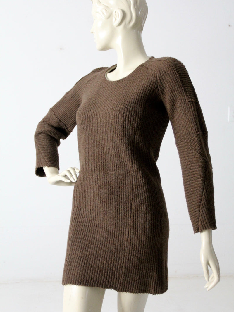 vintage Etoile Isabel Marant knit dress brown mini sweater