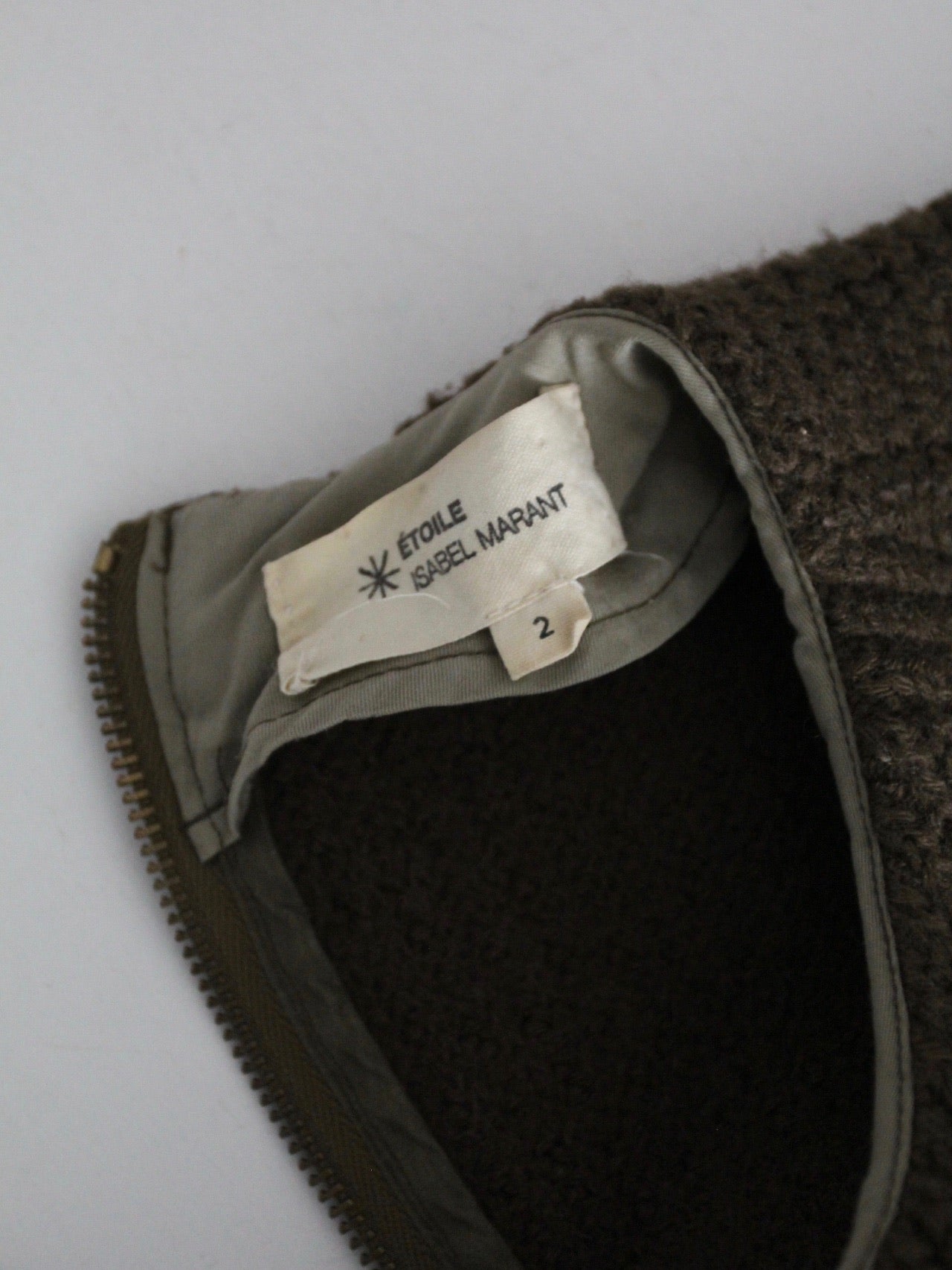 vintage Etoile Isabel Marant knit dress brown mini sweater