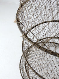 vintage fyke net, XL fishing net