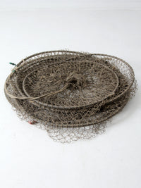 vintage fyke net, XL fishing net